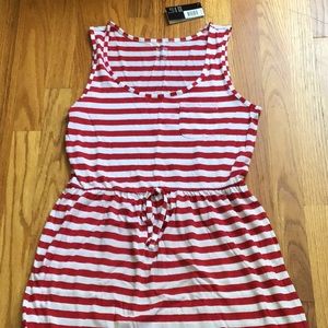 ESMARA striped dress w/ front pocket and ties